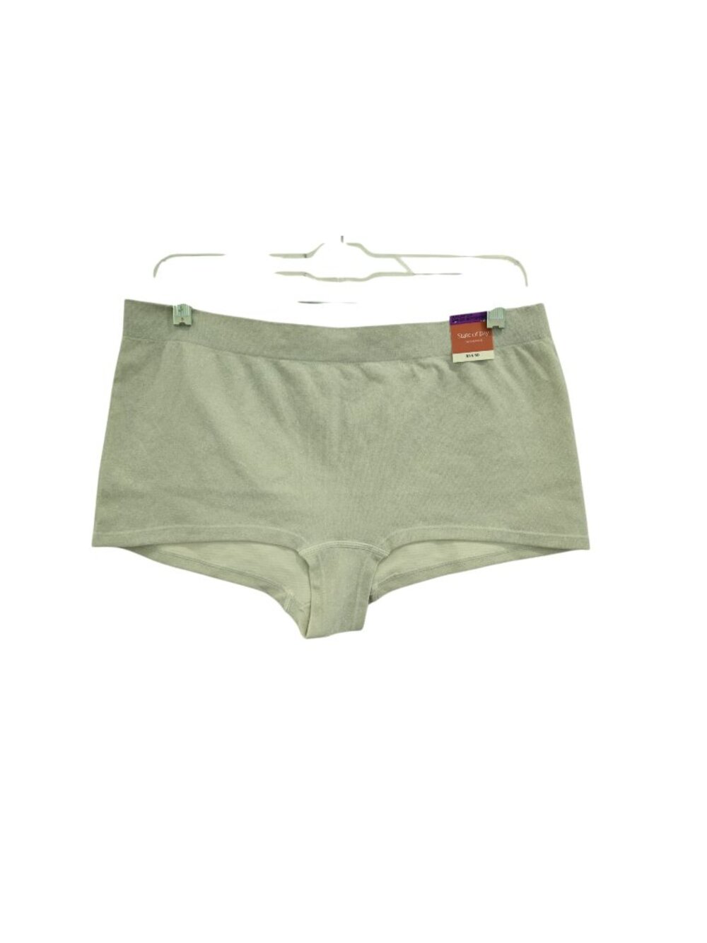 NWT State of Day Intimates Seamless Boyshort Sz XXL Tofu Soft Stretch Panty